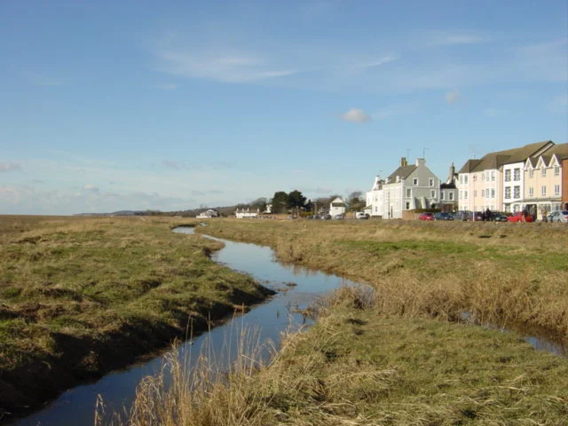 Channels through the saltmarsh beside Parkgate