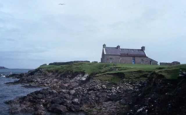 The visitor centre at Gungstie on the island of Noss